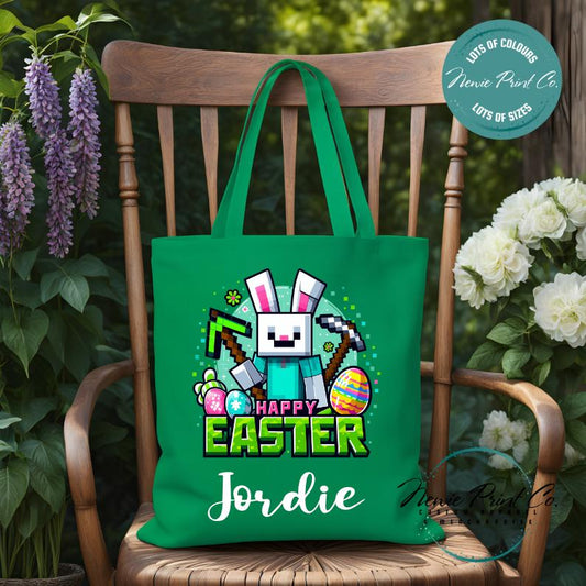 Gamer - Easter Personalized Tote/Library Bag