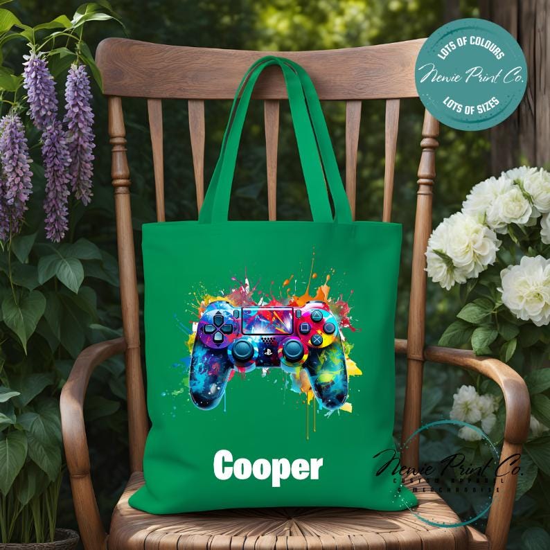 Gamer - Personalized Tote/Library Bags