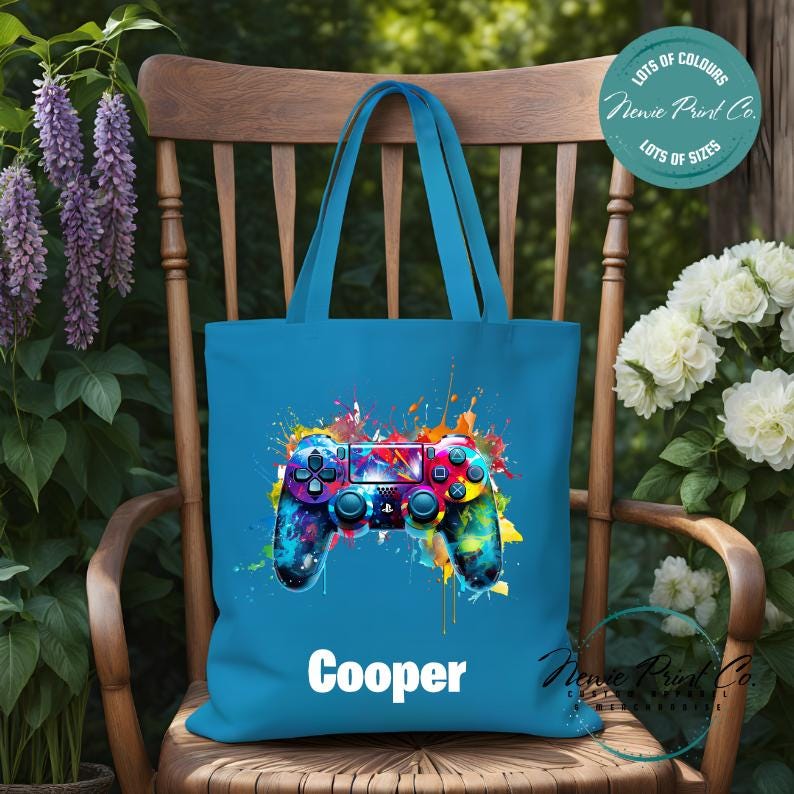 Gamer - Personalized Tote/Library Bags