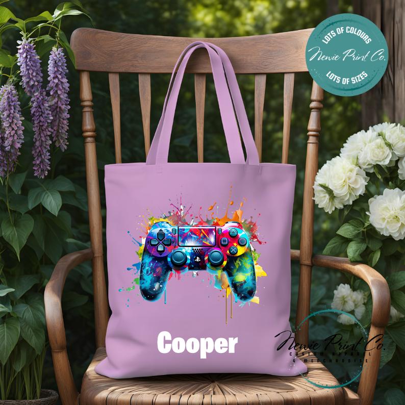 Gamer - Personalized Tote/Library Bags