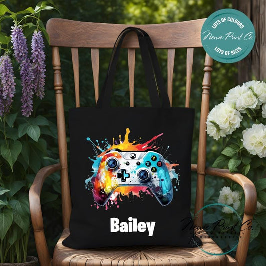 Gamer X - Personalized Tote/Library Bags