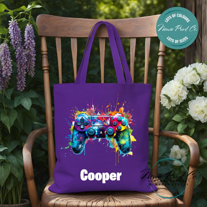 Gamer - Personalized Tote/Library Bags