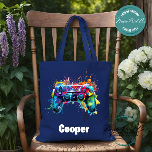 Gamer - Personalized Tote/Library Bags
