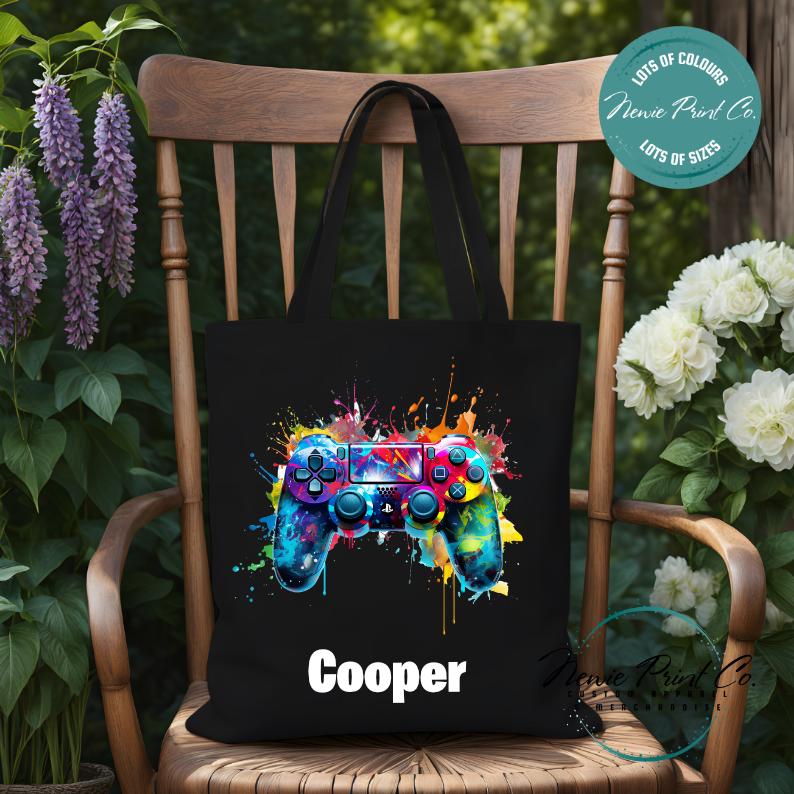 Gamer - Personalized Tote/Library Bags