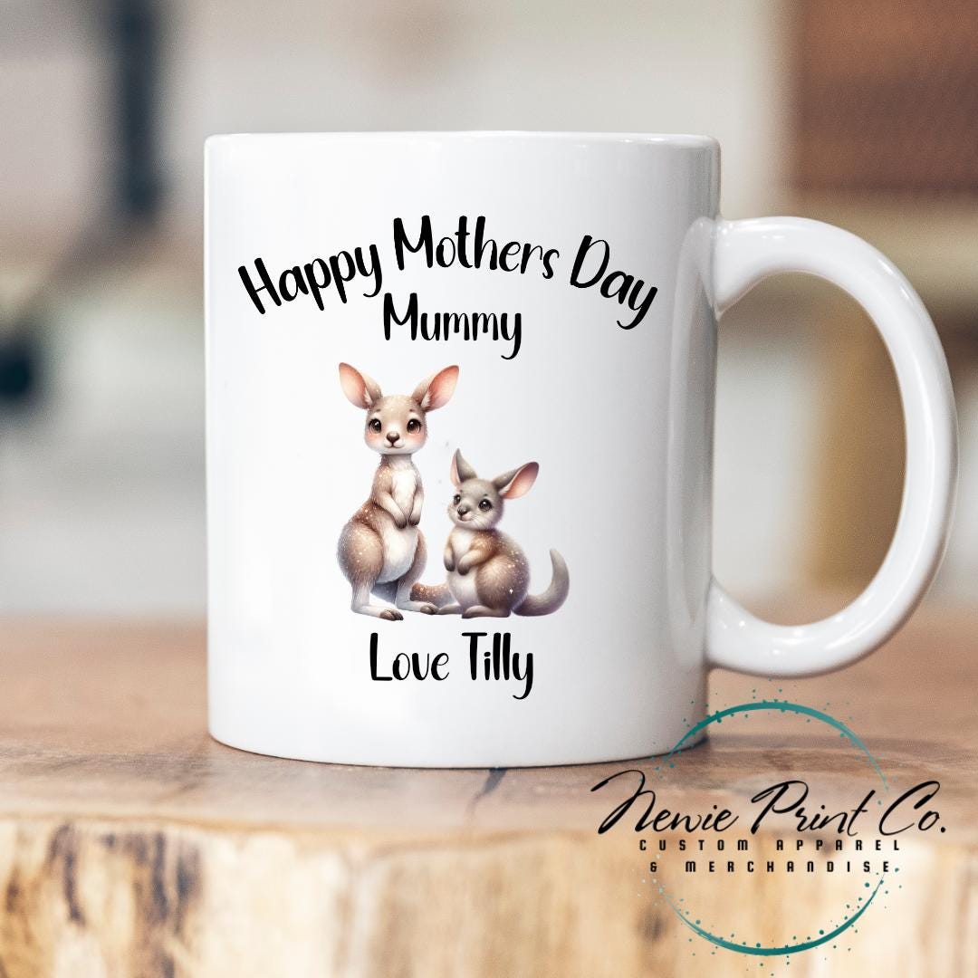 Kangaroo Australian Custom Mug