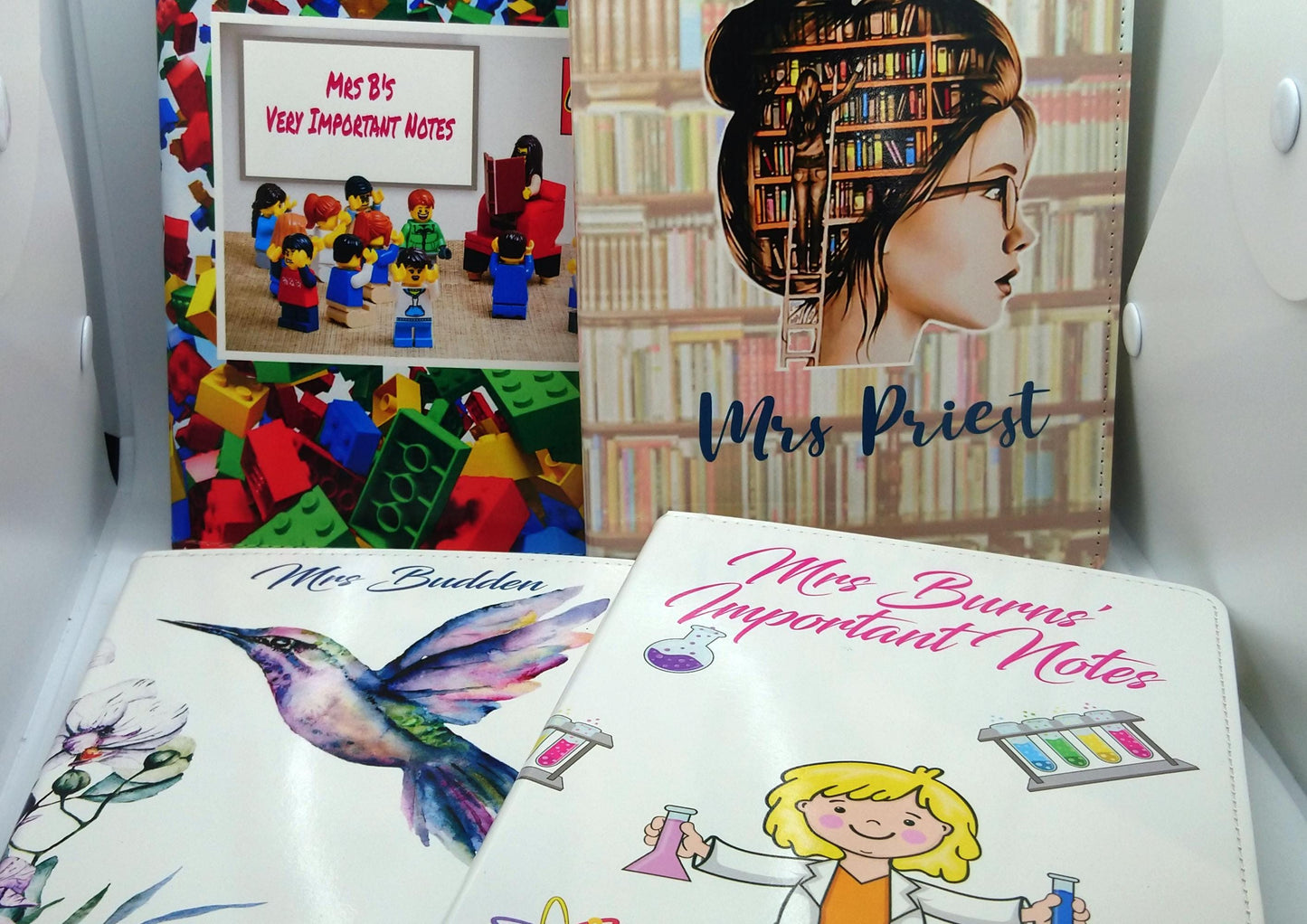 Custom Printed Teacher Notebook - Things My Students Said Rainbow
