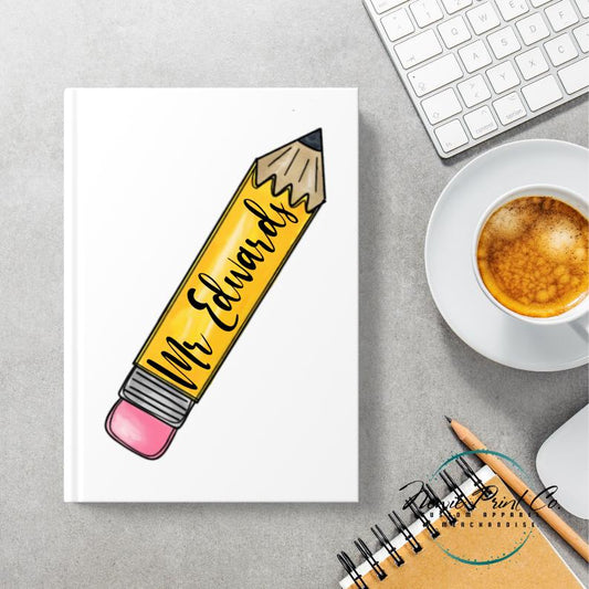 Custom Printed Teacher Notebook - HB Pencil