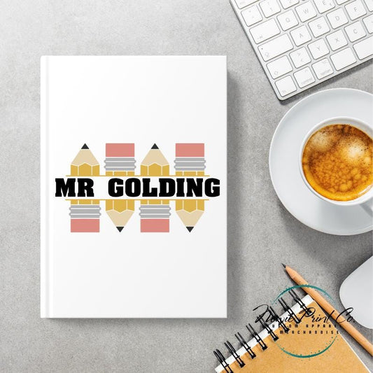 Custom Printed Teacher Notebook - Pencils Lead