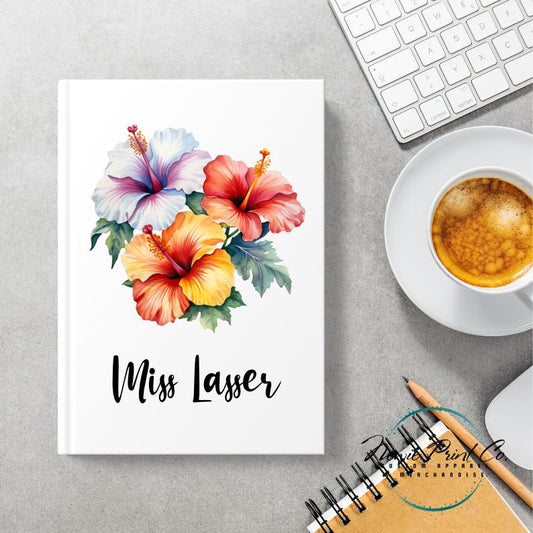 Custom Printed Teacher Notebook - Flowers
