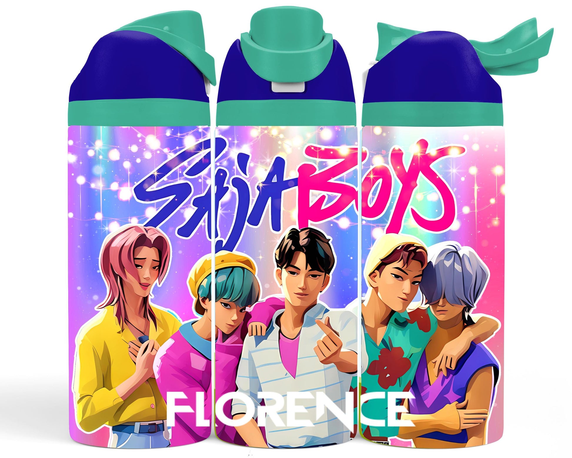 Pop Boys - Insulated Personalised Drink Bottles - Printed