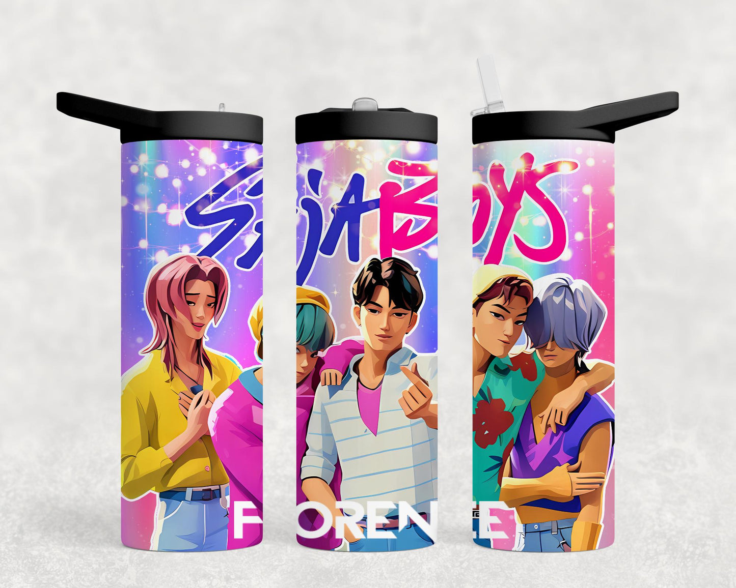 Pop Boys - Insulated Personalised Drink Bottles - Printed