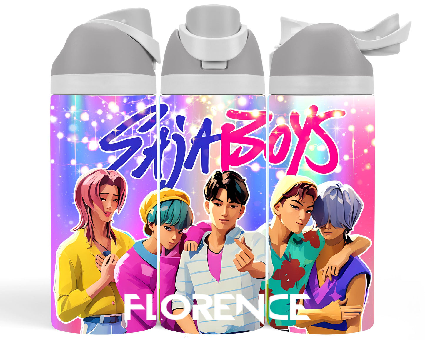 Pop Boys - Insulated Personalised Drink Bottles - Printed