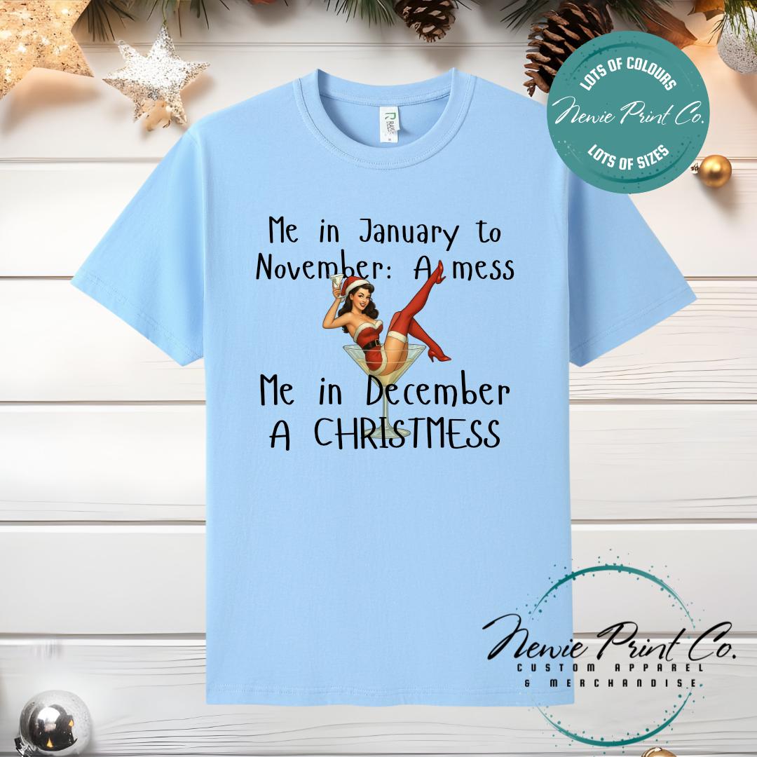 ChristMESS Pinup - Christmas T-shirt