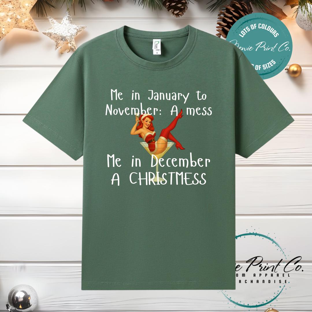 ChristMESS Pinup - Christmas T-shirt