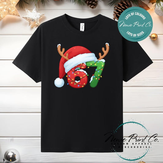 Santa Hat 6 7 - Christmas T-shirt