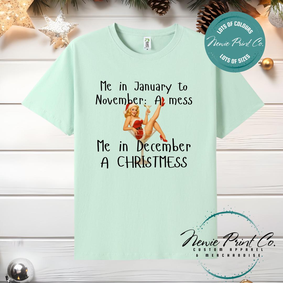 ChristMESS Pinup - Christmas T-shirt