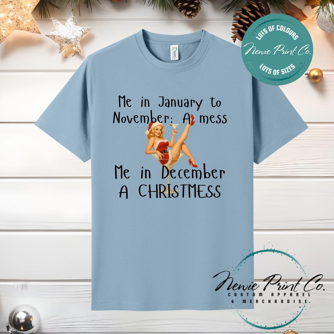 ChristMESS Pinup - Christmas T-shirt