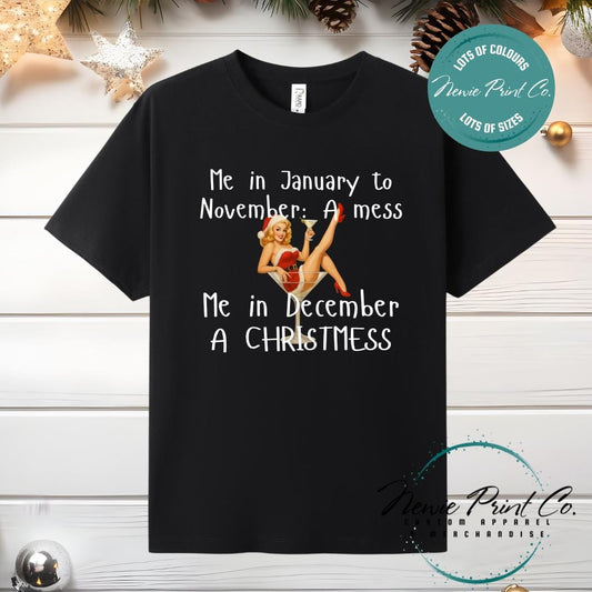 ChristMESS Pinup - Christmas T-shirt