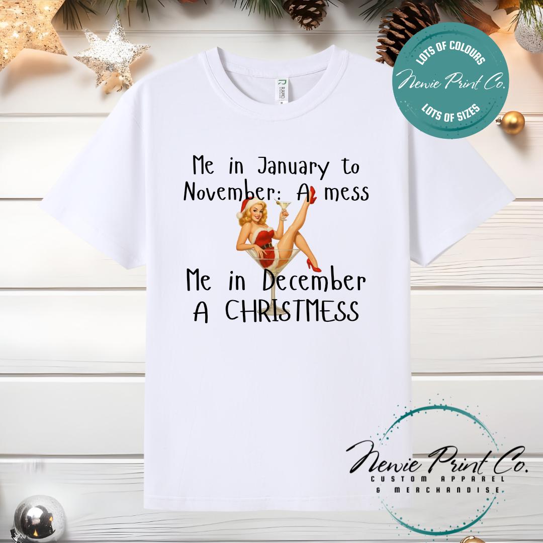 ChristMESS Pinup - Christmas T-shirt
