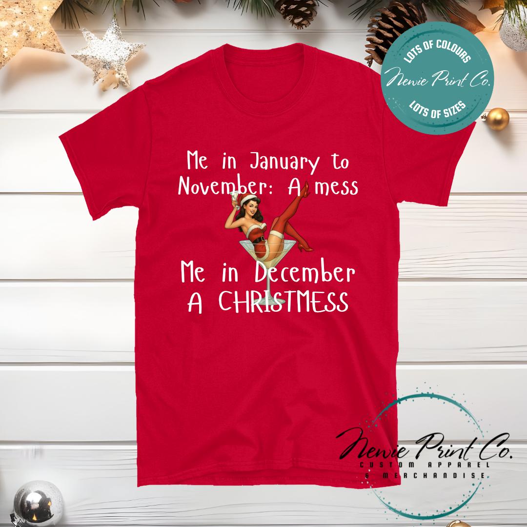 ChristMESS Pinup - Christmas T-shirt