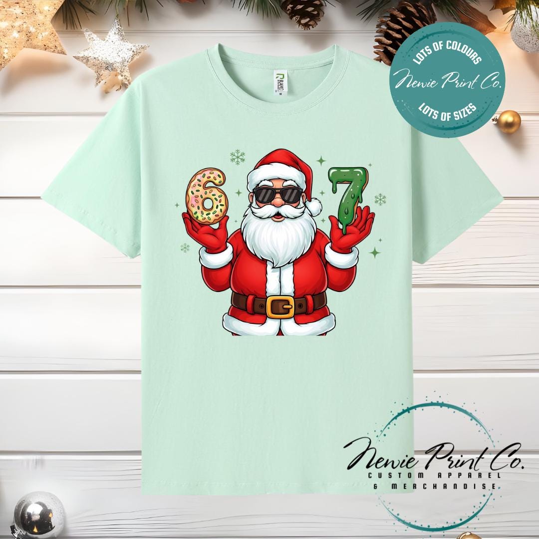 Santa 6 7 - Christmas T-shirt