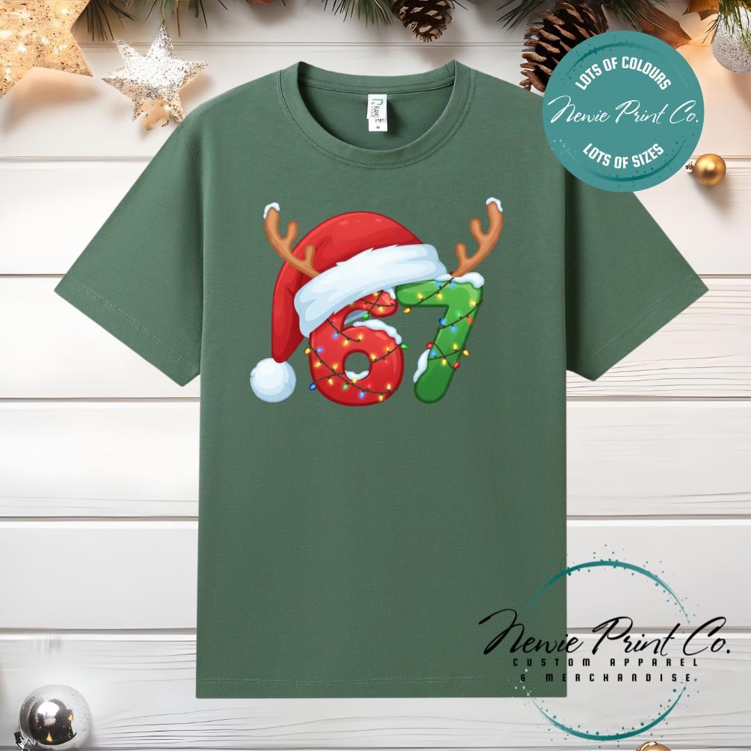 Santa Hat 6 7 - Christmas T-shirt