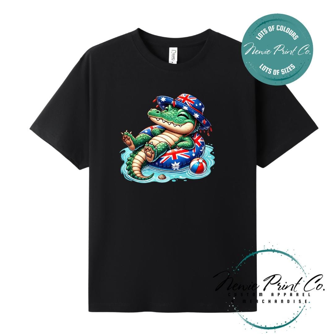 Crocodile T-Shirt | Aussie Croc Tee | Australian Graphic Shirt | Family T-Shirt