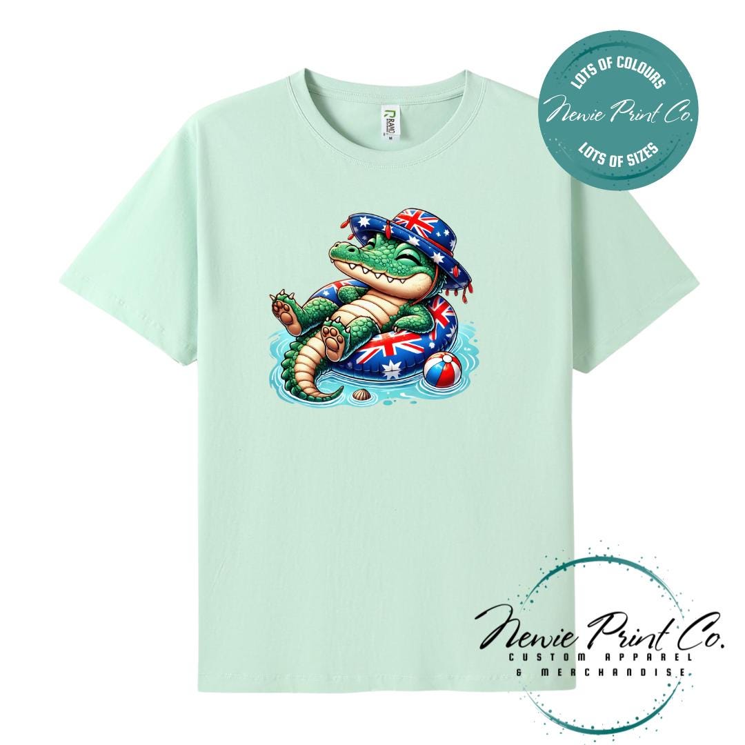 Crocodile T-Shirt | Aussie Croc Tee | Australian Graphic Shirt | Family T-Shirt