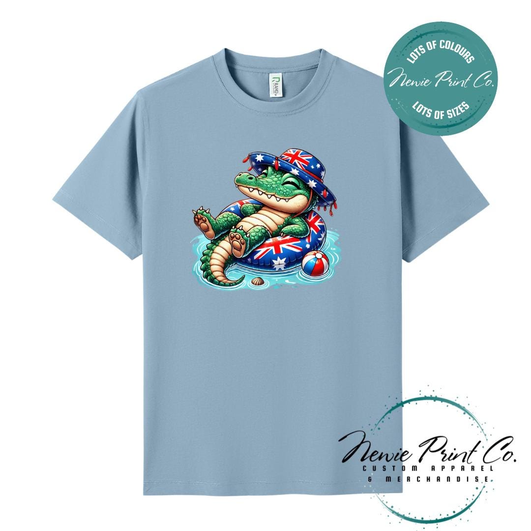 Crocodile T-Shirt | Aussie Croc Tee | Australian Graphic Shirt | Family T-Shirt