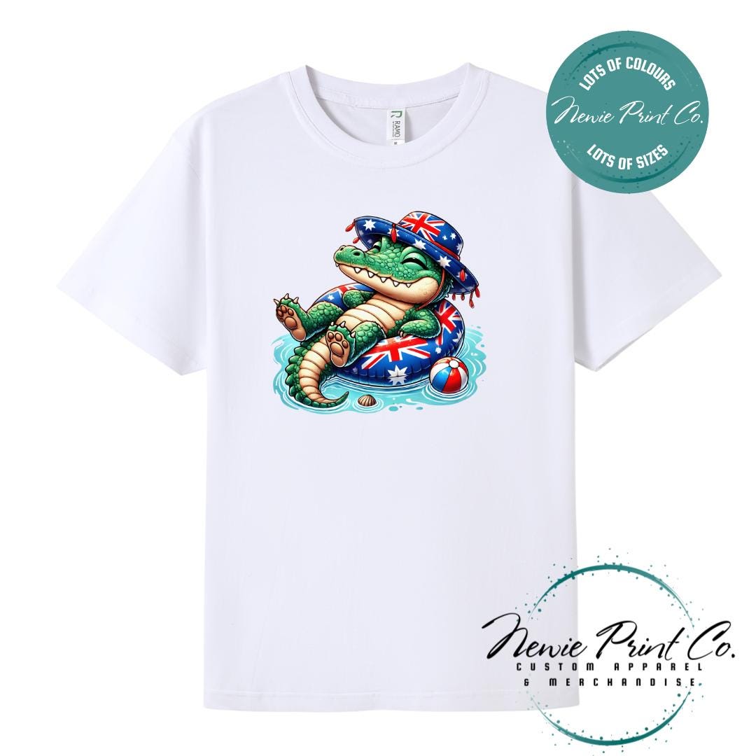 Crocodile T-Shirt | Aussie Croc Tee | Australian Graphic Shirt | Family T-Shirt