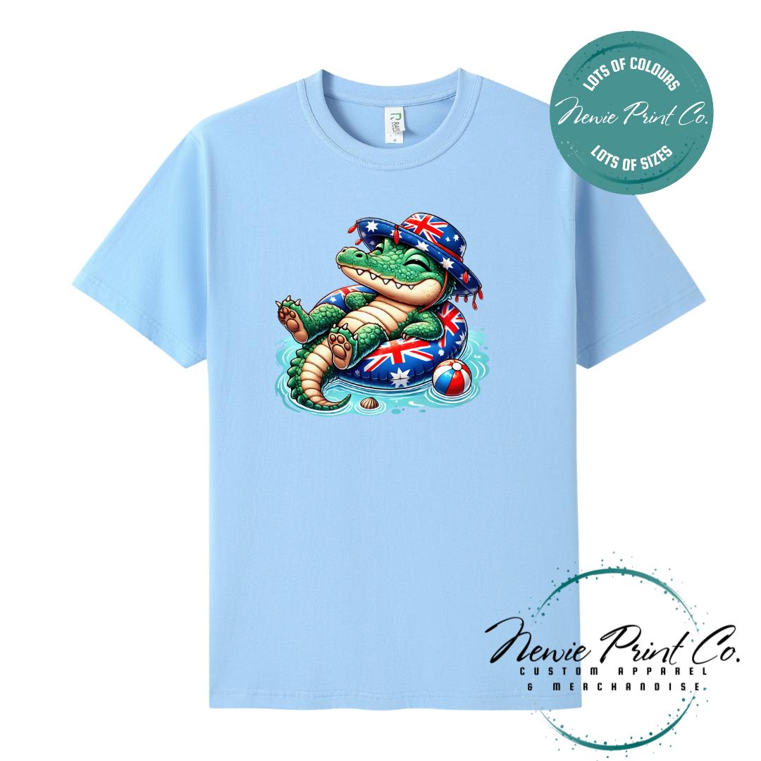 Crocodile T-Shirt | Aussie Croc Tee | Australian Graphic Shirt | Family T-Shirt