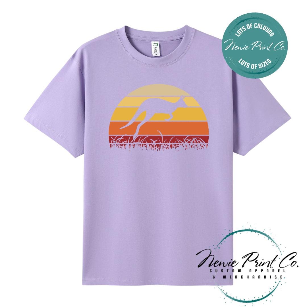 Retro Kangaroo T-Shirt | Aussie Roo Tee | Australian Graphic Shirt | Family T-Shirt