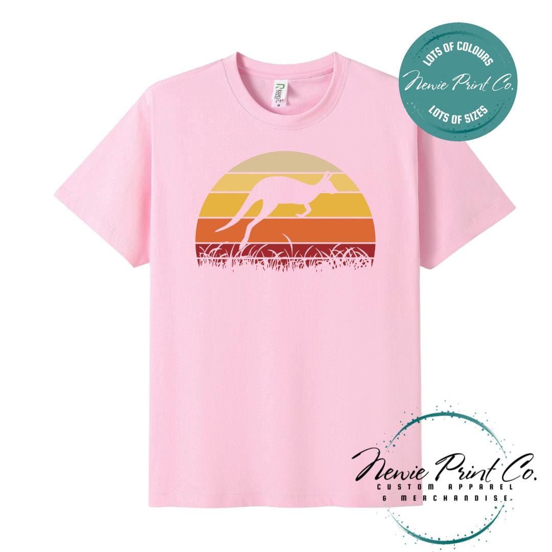 Retro Kangaroo T-Shirt | Aussie Roo Tee | Australian Graphic Shirt | Family T-Shirt