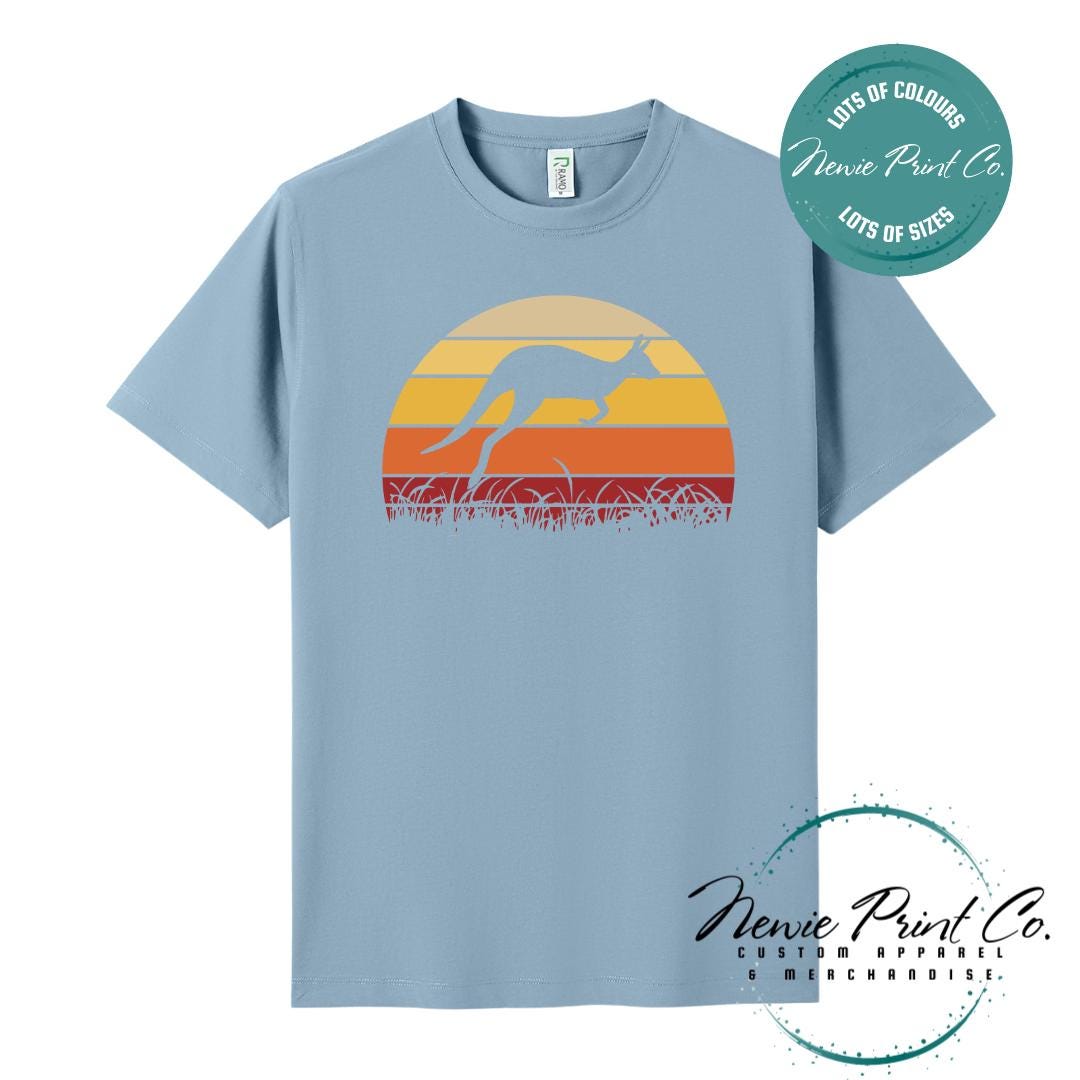 Retro Kangaroo T-Shirt | Aussie Roo Tee | Australian Graphic Shirt | Family T-Shirt
