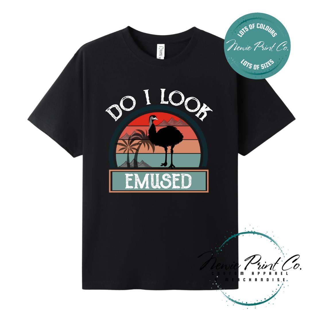 Do I Look Emused T-Shirt | Aussie Emu Tee | Australian Graphic Shirt | Family T-Shirt