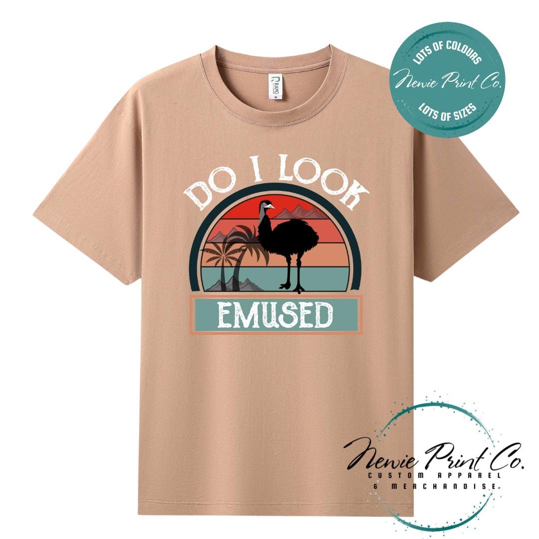 Do I Look Emused T-Shirt | Aussie Emu Tee | Australian Graphic Shirt | Family T-Shirt