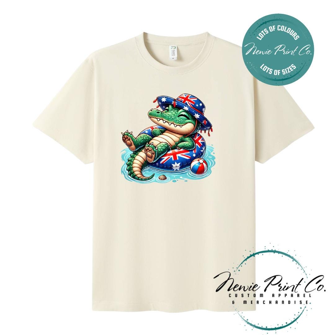 Crocodile T-Shirt | Aussie Croc Tee | Australian Graphic Shirt | Family T-Shirt