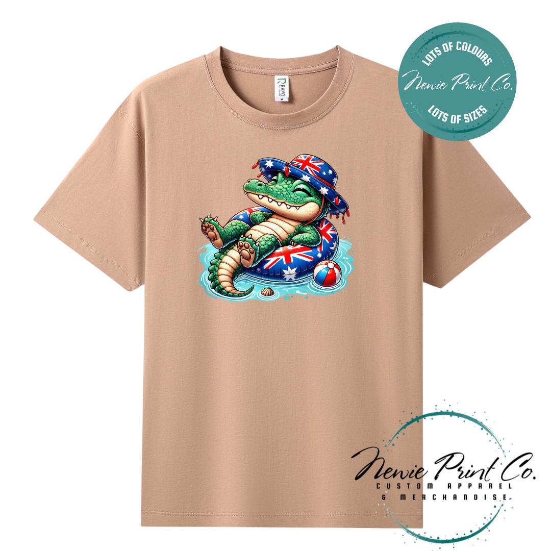 Crocodile T-Shirt | Aussie Croc Tee | Australian Graphic Shirt | Family T-Shirt