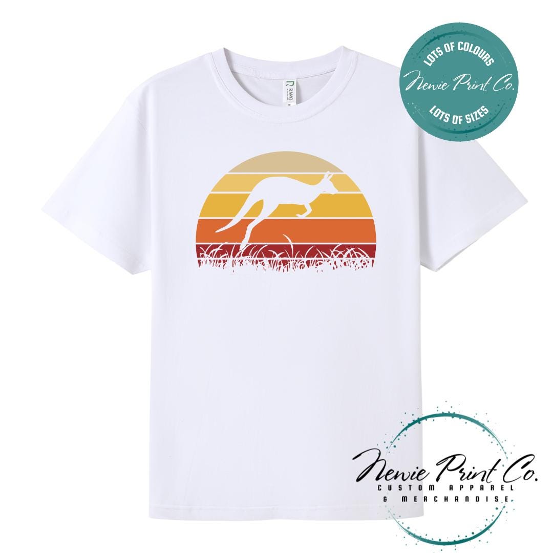 Retro Kangaroo T-Shirt | Aussie Roo Tee | Australian Graphic Shirt | Family T-Shirt