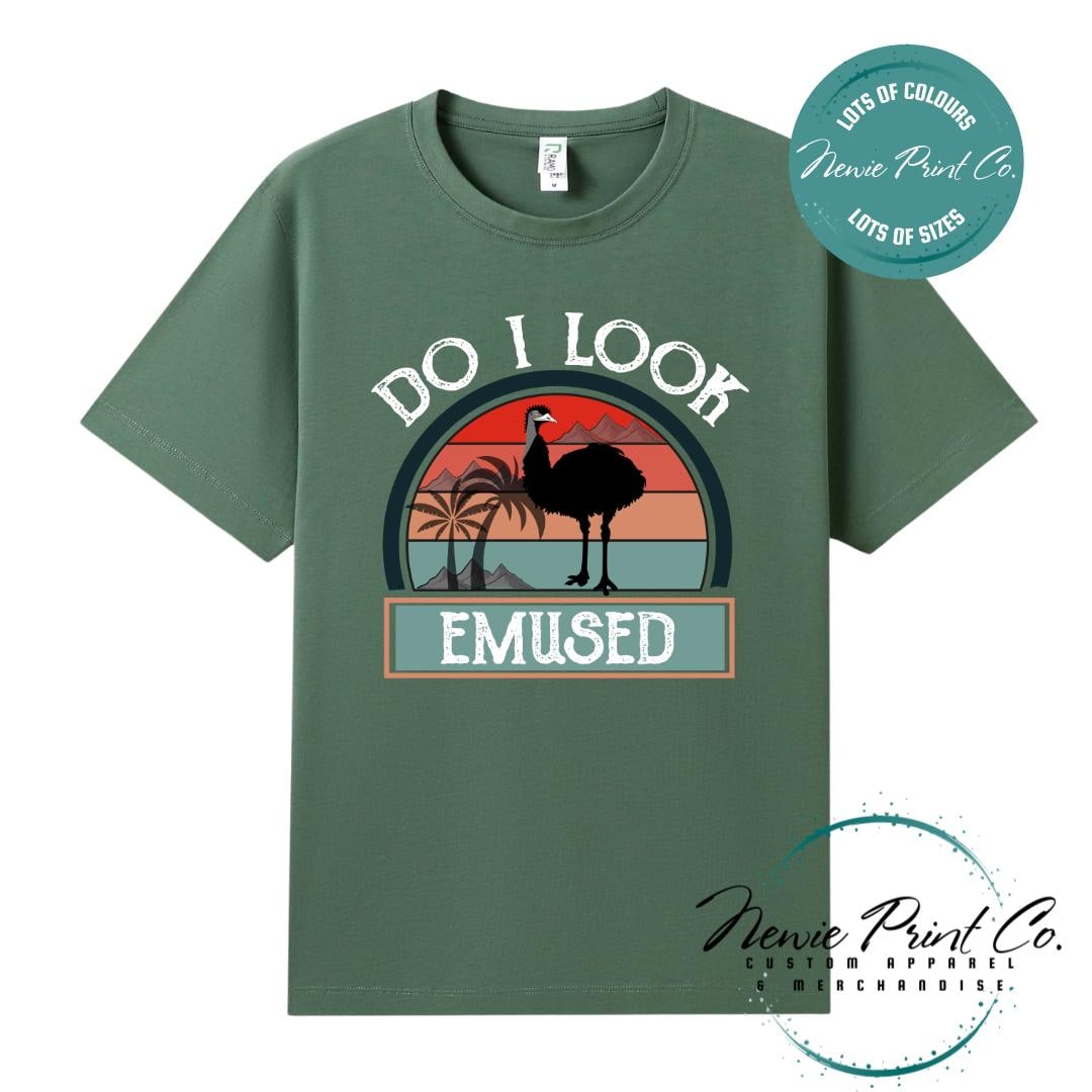 Do I Look Emused T-Shirt | Aussie Emu Tee | Australian Graphic Shirt | Family T-Shirt