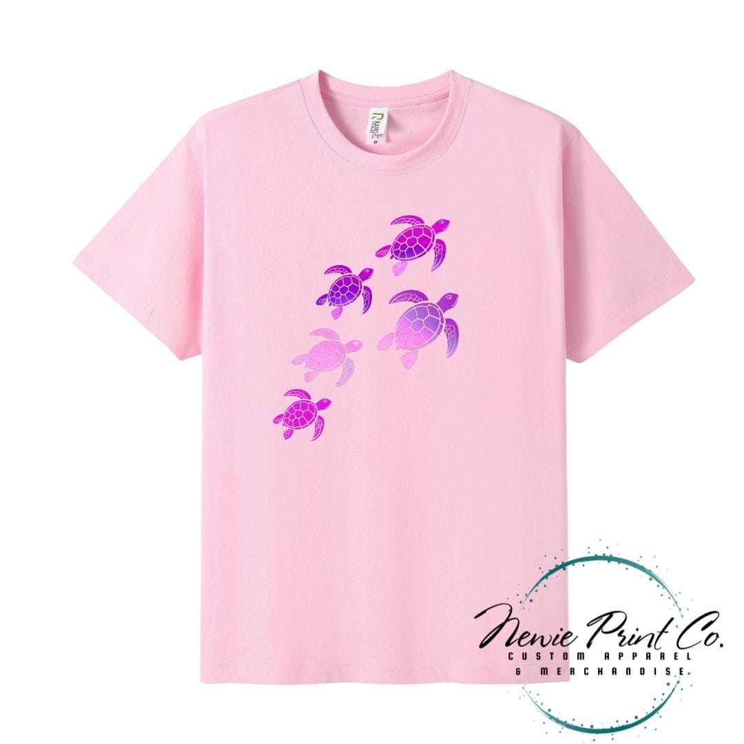 Teal Turtle Tee | Sea Turtle Tee | Australian Graphic Shirt | Family T-Shirt