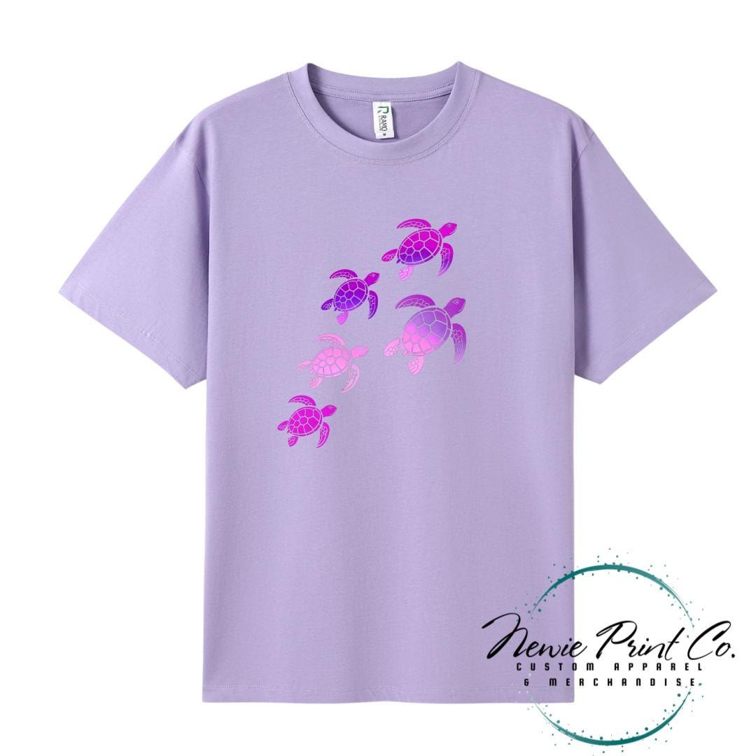 Teal Turtle Tee | Sea Turtle Tee | Australian Graphic Shirt | Family T-Shirt