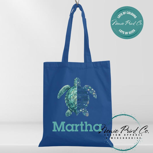 And Unto the Ocean I Go To Lose My Mind and Find My Soul Tote - Personalized Tote/Library Bags