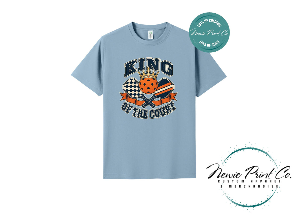 King fof the Court, Pickleball Player Gift, Unisex Sports Tee