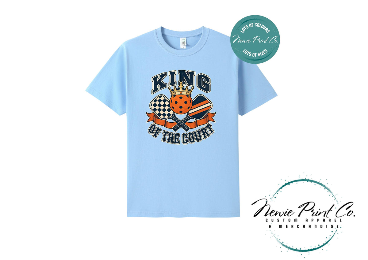 King fof the Court, Pickleball Player Gift, Unisex Sports Tee