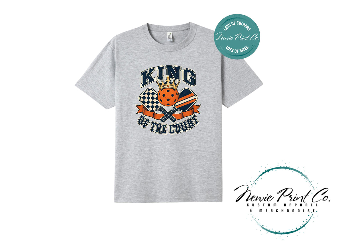 King fof the Court, Pickleball Player Gift, Unisex Sports Tee