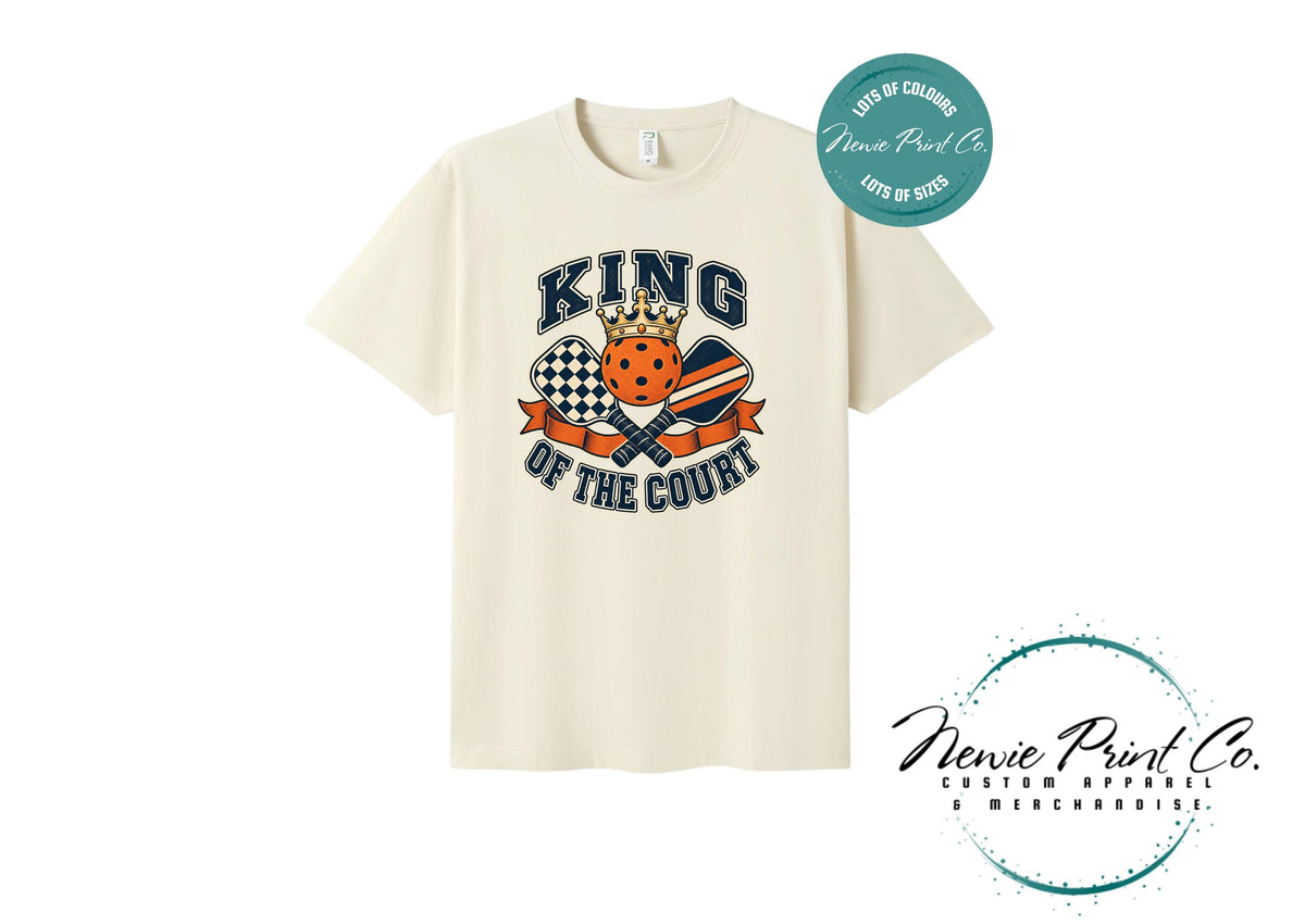 King fof the Court, Pickleball Player Gift, Unisex Sports Tee