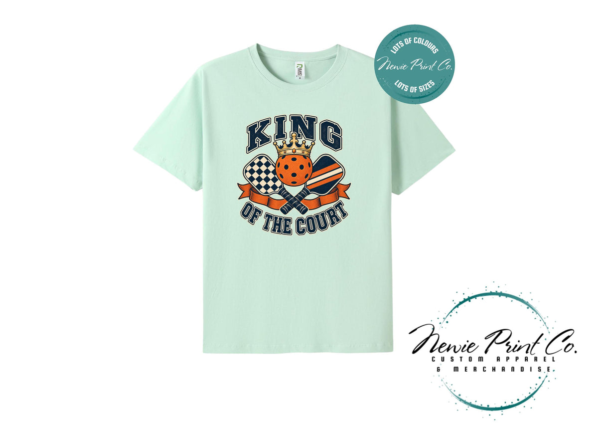 King fof the Court, Pickleball Player Gift, Unisex Sports Tee