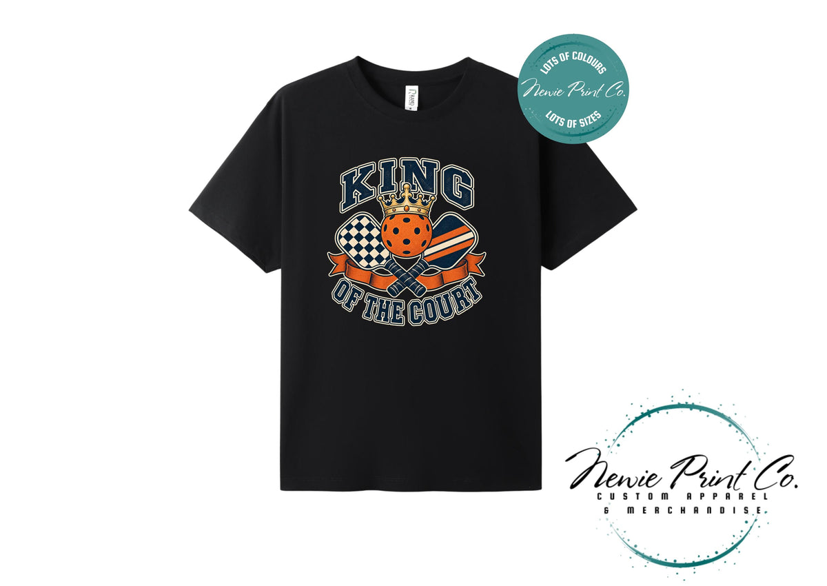 King fof the Court, Pickleball Player Gift, Unisex Sports Tee