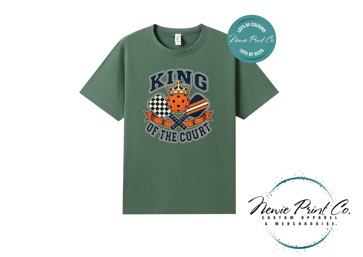 King fof the Court, Pickleball Player Gift, Unisex Sports Tee